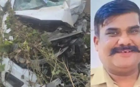 दबिश देकर लौट रही पुलिस टीम का भीषण हादसा… स्कॉर्पियो पेड़ से टकराई, दरोगा की मौत, महिला दरोगा समेत 4 घायल