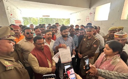 एआई समिट विवाद पर अमेठी में भाजयुमो का जोरदार प्रदर्शन, कांग्रेस से सार्वजनिक माफी और कड़ी कार्रवाई की मांग