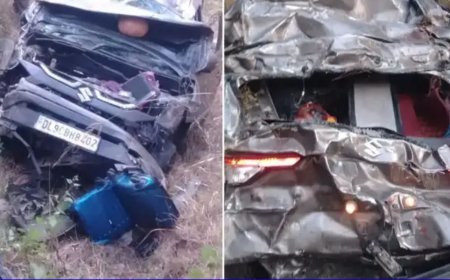 अल्मोड़ा में दर्दनाक सड़क हादसा: 150 मीटर गहरी खाई में गिरी कार, 11 माह के मासूम समेत तीन की मौत