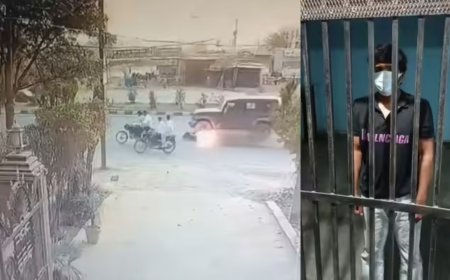 जीटी रोड पर सनसनी पेट्रोल भरवाकर भागा थार चालक, सेल्समैन को टक्कर मार 5 किलोमीटर तक बाइक घसीटी