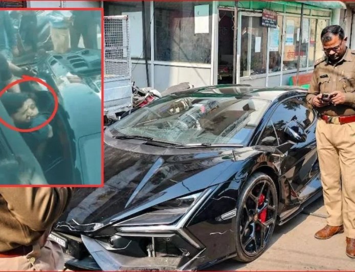 कानपुर लैंबॉर्गिनी हादसा… शिवम मिश्रा ड्राइवर था या नहीं, पिता–पुलिस आमने-सामने