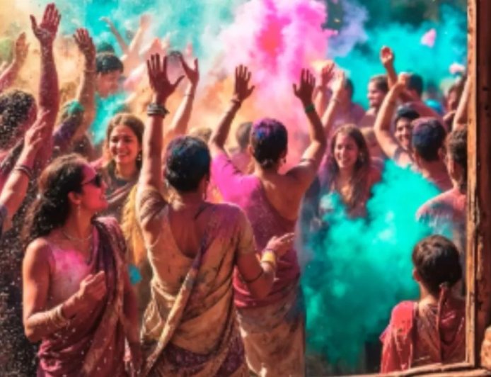 होली पर मथुरा-वृंदावन की अनोखी रौनक, लठमार से फूलों की होली तक 40 दिन चलता है जश्न