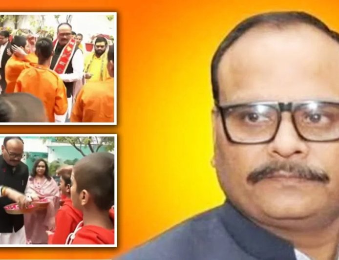 महापाप वाले बयान के बाद अब डिप्टी सीएम ने बटुक ब्राह्मणों से की खास मुलाकात, तिलक - आरती से किया सम्मान