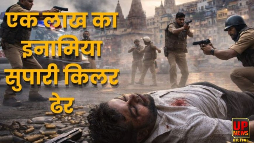 वाराणसी में एक लाख का इनामी बदमाश बनारसी यादव ढेर, STF को मिली बड़ी सफलता