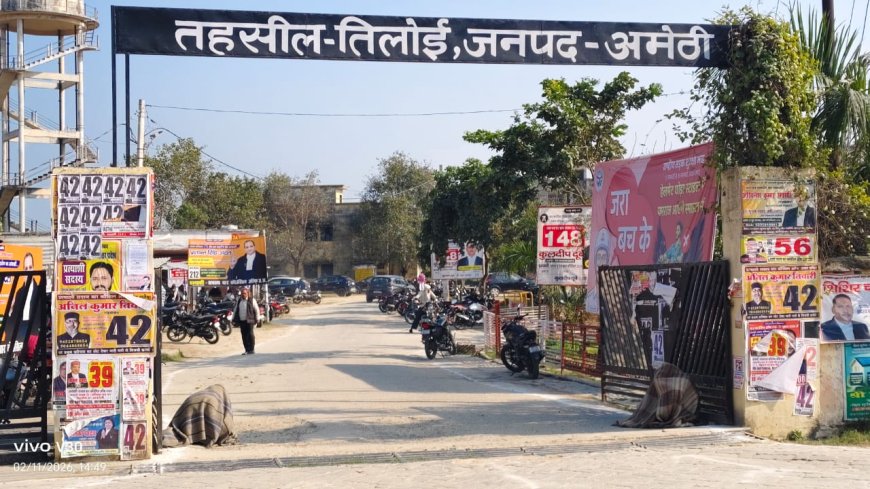 अमेठी की तिलोई तहसील में मधुमक्खियों का हमला, कंबल ओढ़कर फरियादियों ने बचाई जान