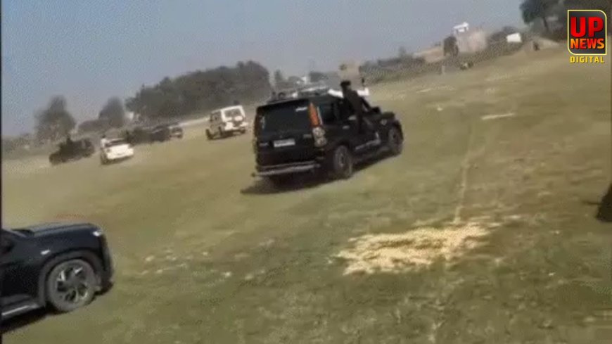 लखनऊ में फेयरवेल के बाद छात्रों की खतरनाक स्टंटबाजी, 2 कारों की टक्कर से मचा हड़कंप