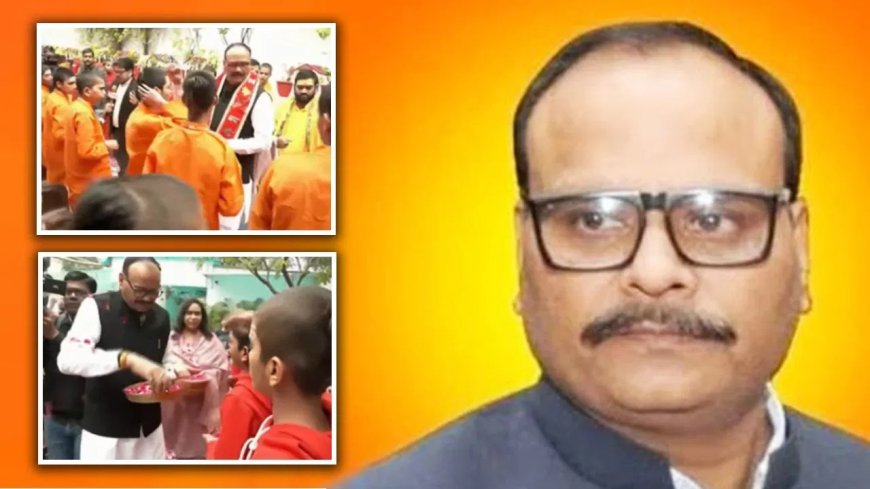 महापाप वाले बयान के बाद अब डिप्टी सीएम ने बटुक ब्राह्मणों से की खास मुलाकात, तिलक - आरती से किया सम्मान