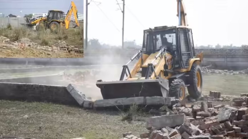 लखनऊ में एलडीए की बड़ी कार्रवाई, 40 बीघा में फैली 8 अवैध प्लाटिंग ध्वस्त, डालीबाग में कॉम्पलेक्स सील