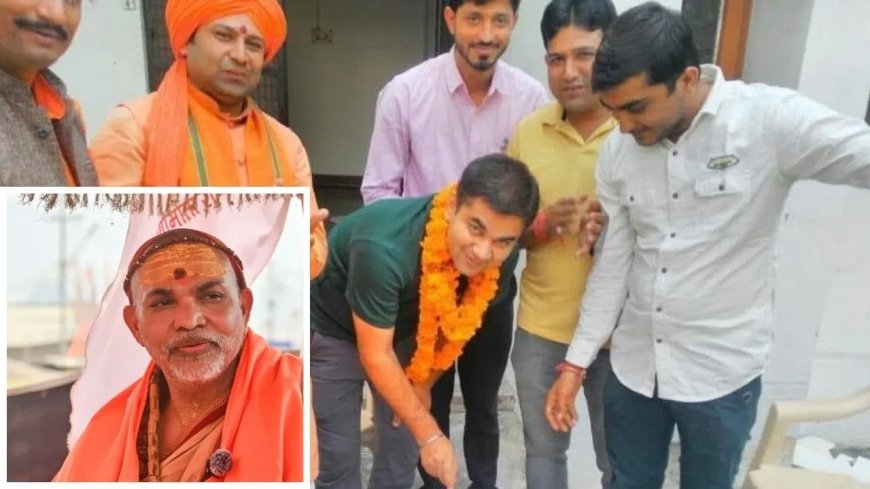 IPS अजय पाल शर्मा और आशुतोष महाराज की शंकराचार्य ने दिखाई तस्वीर, मचा बवाल