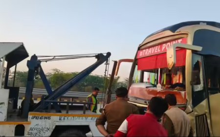 यमुना एक्सप्रेस-वे पर भीषण सड़क हादसा, 6 की मौके पर मौत, 6 घायल