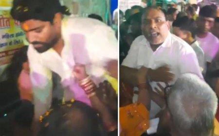 कानपुर में मंदिर के महंत की सरेराह पिटाई, मीट खाते वीडियो वायरल होने के बाद भड़का लोगों का गुस्सा