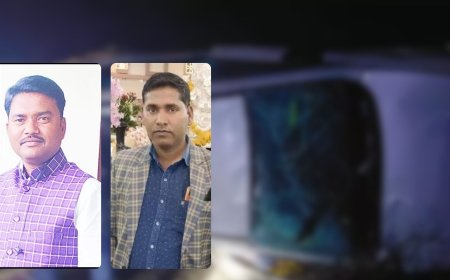 प्रतापगढ़ में भीषण सड़क हादसा शादी से लौट रहे चार लोगों की कार गड्ढे में गिरी, दो ब्लॉक कर्मचारियों की मौत