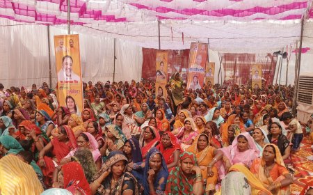 प्रतापगढ़ के तेजगढ़ गांव में अवसान माता पूजन महोत्सव, 5001 महिलाओं ने की पूजा-अर्चना