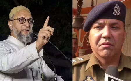 सीओ कुलदीप कुमार के बयान से बढ़ी राजनीतिक गर्मी, ओवैसी का तीखा पलटवार