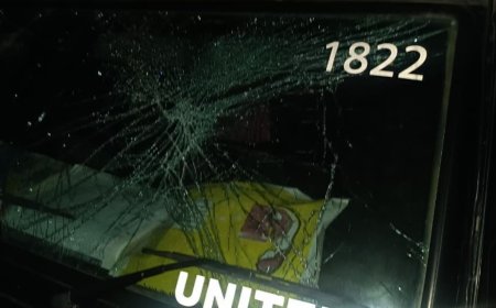 जमीन विवाद में बवाल, पीआरबी पुलिस की गाड़ी पर फेंके गए पत्थर, शीशा टूटा