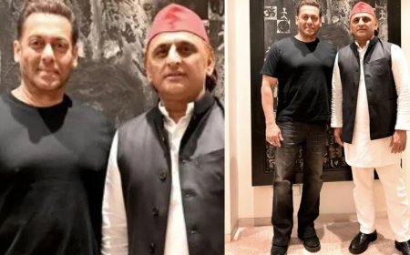 मुंबई में सलमान खान से मिले अखिलेश यादव, तस्वीर वायरल… जानें दोनों के बीच क्या हुई खास बातचीत
