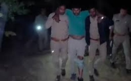 प्रतापगढ़ एनकाउंटर: 25 हजार का इनामी बदमाश विपिन सिंह ढेर होने से बचा, पैर में गोली लगने के बाद गिरफ्तार, सिपाही भी घायल