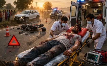 अमेठी में सड़क हादसा: अज्ञात वाहन की टक्कर से युवक गंभीर घायल, जिला अस्पताल रेफर