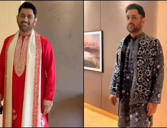 धोनी के कुर्ते में दिखी भारत की संस्कृति, ऐपन और खोवर कला से सजा खास लुक चर्चा में