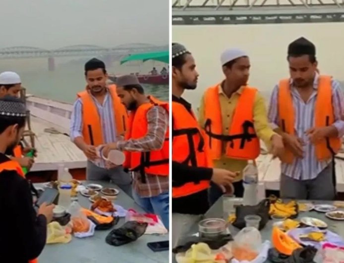 वाराणसी में गंगा के बीच नाव पर इफ्तार पार्टी से मचा बवाल, बिरयानी की हड्डियां नदी में फेंकने के आरोप में 14 पर FIR
