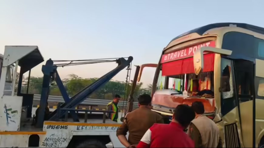 यमुना एक्सप्रेस-वे पर भीषण सड़क हादसा, 6 की मौके पर मौत, 6 घायल