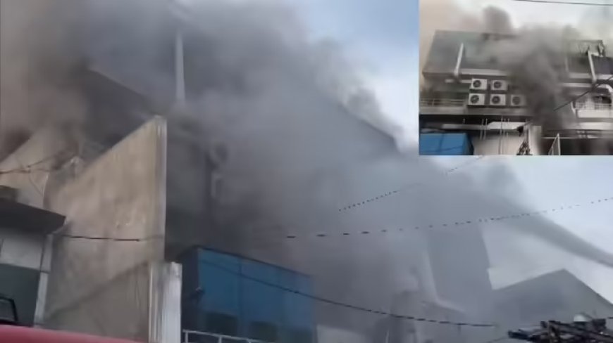 नोएडा की फैक्ट्री में भीषण आग, जान बचाने के लिए कर्मचारियों ने लगाई छलांग, कई घायल