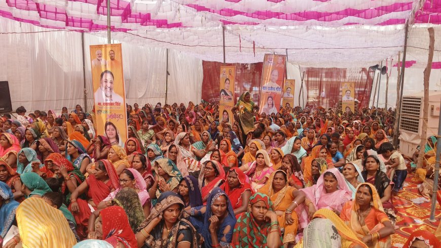 प्रतापगढ़ के तेजगढ़ गांव में अवसान माता पूजन महोत्सव, 5001 महिलाओं ने की पूजा-अर्चना