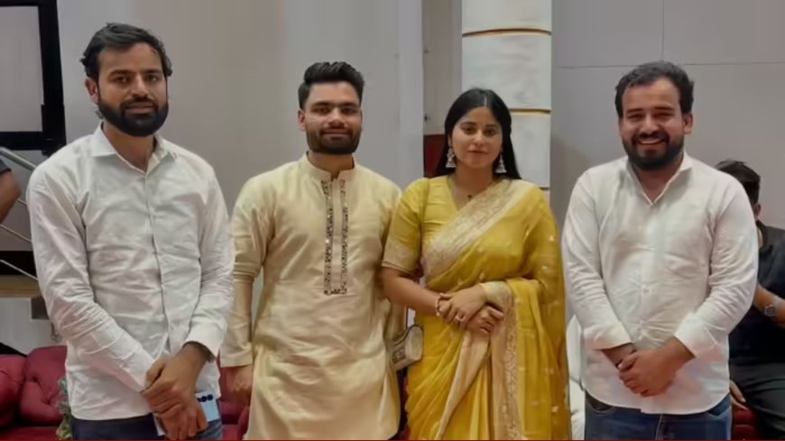 क्रिकेटर रिंकू सिंह और सांसद प्रिया सरोज का देसी लुक हुआ वायरल, शादी में साथ दिखे दोनों