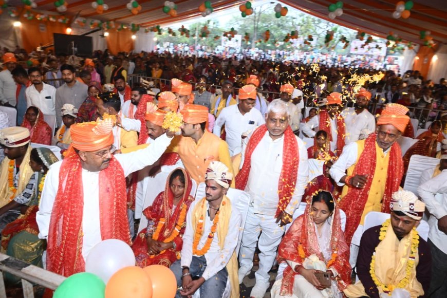 रुदौली में कामाख्या धाम महोत्सव 2.0 का भव्य आगाज, 1100 कन्या पूजन और 238 जोड़ों का सामूहिक विवाह