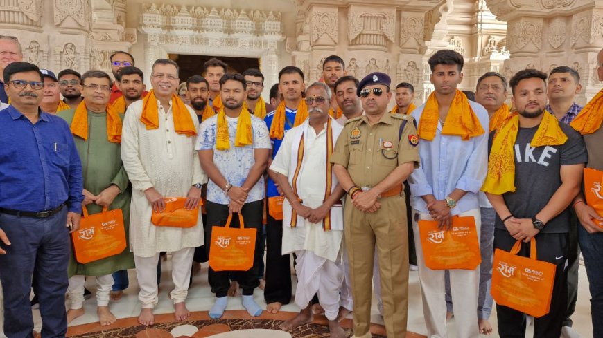 आईपीएल से पहले लखनऊ सुपर जायंट्स ने अयोध्या में रामलला के किए दर्शन, मांगा जीत का आशीर्वाद