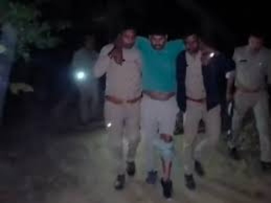 प्रतापगढ़ एनकाउंटर: 25 हजार का इनामी बदमाश विपिन सिंह ढेर होने से बचा, पैर में गोली लगने के बाद गिरफ्तार, सिपाही भी घायल