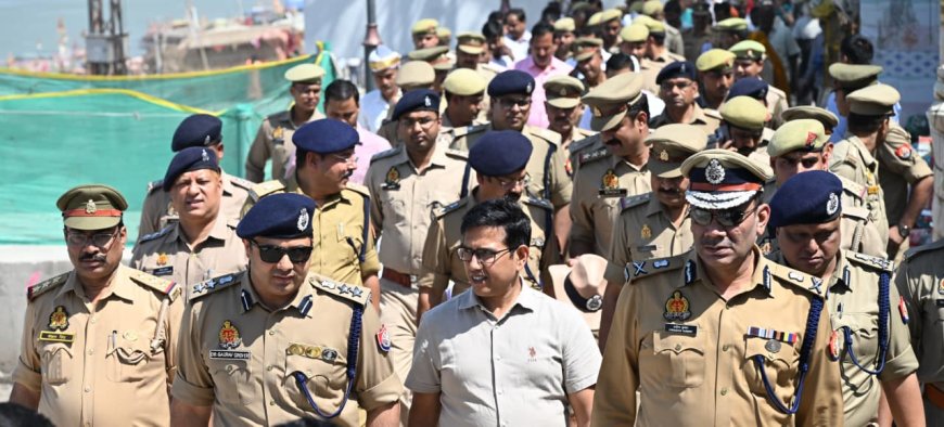 रामनवमी से पहले अयोध्या में सुरक्षा कड़ी, अधिकारियों ने किया निरीक्षण