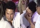 आशा भोसले को अंतिम विदाई देते ही भावुक हुए सचिन तेंदुलकर, रोते हुए बार-बार पोंछे अपने आंसू