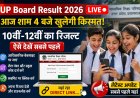 UP Board Result 2026 Live: आज शाम 4 बजे खुलेगी किस्मत... 10वीं-12वीं का रिजल्ट ऐसे देखें सबसे पहले, यहां रहा Direct Link