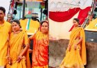देवरिया में अनोखी शादी बुलडोजर पर बैठकर दुल्हन ने निभाई मटकोड़वा रस्म, वीडियो वायरल