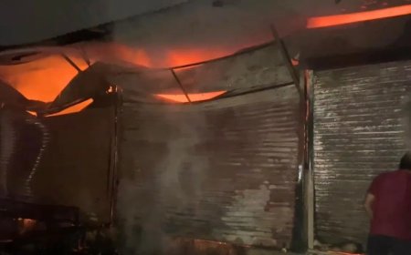 लखनऊ के इस मॉल के पास सब्जी मंडी में लगी भीषण आग, देखते ही देखते 50 दुकानें जलकर खाक, लाखों का नुकसान