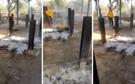 रात के सन्नाटे में श्मशान पहुंचा युवक, जलती चिता पर लेटकर की आत्महत्या… लोग बोले- तंत्र-मंत्र का मामला