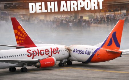 दिल्ली एयरपोर्ट पर टला बड़ा विमान हादसा… स्पाइसजेट और अकासा एयर के विमानों के विंग्स टकराए