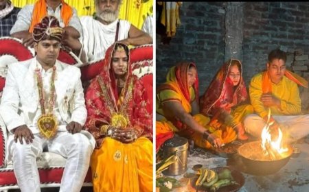 गाजीपुर में अंतरधार्मिक विवाह चर्चा में, मुस्लिम युवती ने हिंदू रीति से लिए सात फेरे
