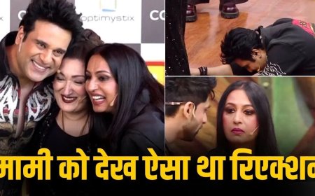 10 साल बाद खत्म हुई दूरी: मामी सुनीता को देखते ही पैरों में गिर पड़े कृष्णा अभिषेक, इमोशनल हुआ परिवार