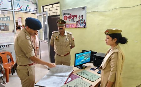 कौशांबी में एसपी का औचक निरीक्षण, मंझनपुर थाने की व्यवस्थाओं पर दिए सख्त निर्देश