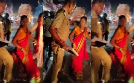 थाने के बाहर इंसाफ या ज्यादती? दारोगा ने महिला को मारी लात, वीडियो वायरल होते ही मचा हड़कंप