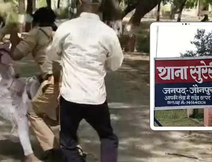 भाई के साथ जा रही बहनों को पुलिसकर्मी नें जमीन पर गिराकर लात-घूंसे बरसाए, सोशल मीडिया पर मचा बवाल