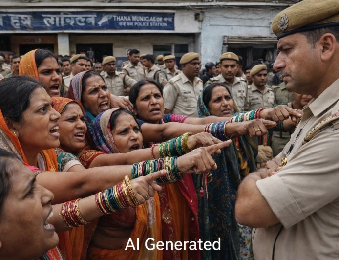 कानपुर में FIR न होने पर भड़कीं BJP महिला कार्यकर्ता, थाने में घुसकर दारोगा को दिखाई चूड़ियां