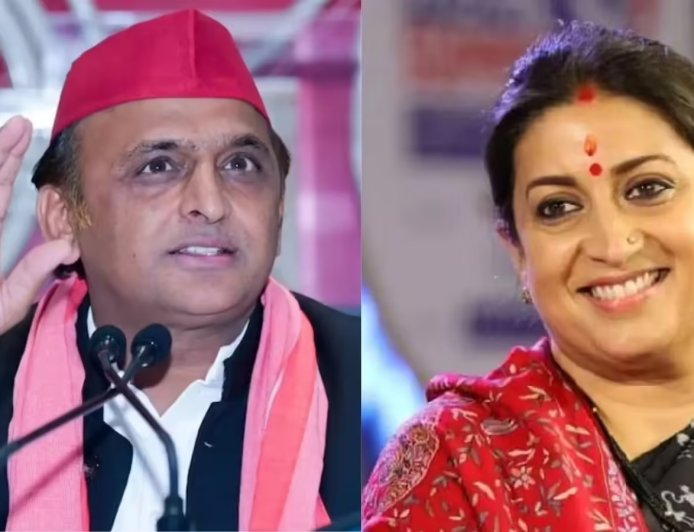 अखिलेश के बयान पर भड़कीं स्मृति ईरानी, बोलीं- हिम्मत है तो गोरखपुर से लड़कर दिखाओ चुनाव