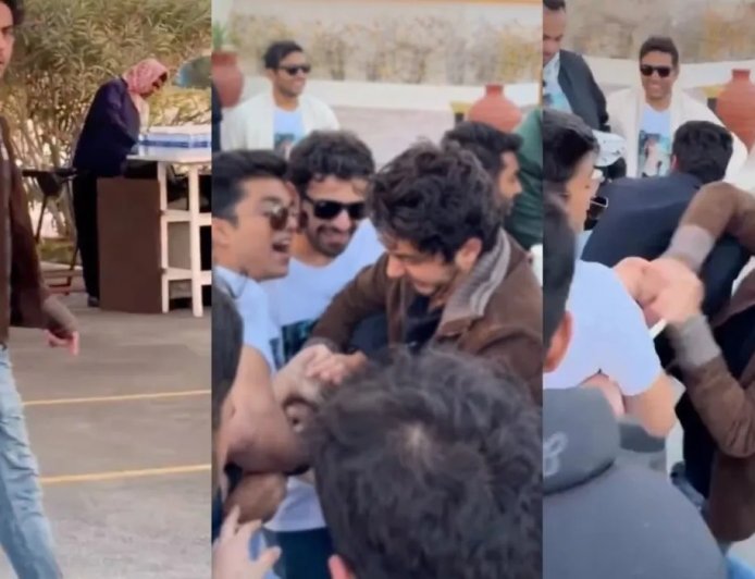 दोस्त की शादी में आर्यन खान ने मचाई धूम, जूता चुराई रस्म का वीडियो वायरल