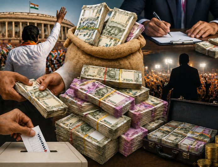 आम आदमी के लिए नो एंट्री… 1.35 लाख करोड़ का चुनाव और 100 करोड़ी टिकट, क्या अब सिर्फ अरबपति ही चलाएंगे देश?