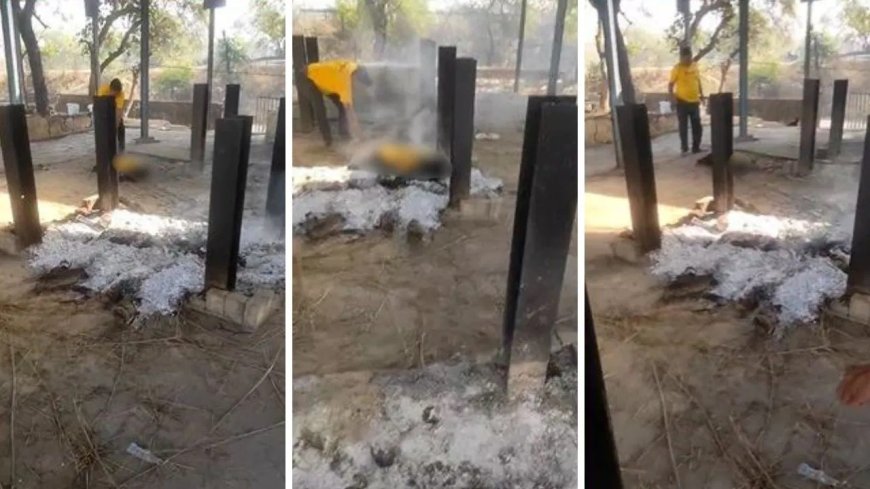 रात के सन्नाटे में श्मशान पहुंचा युवक, जलती चिता पर लेटकर की आत्महत्या… लोग बोले- तंत्र-मंत्र का मामला