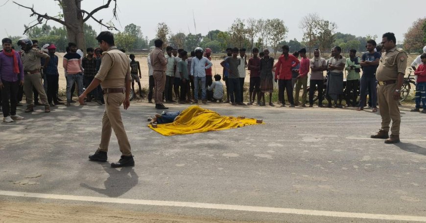 प्रेम प्रसंग की आशंका में दर्दनाक कदम: युवक-युवती ने डंपर के सामने कूदकर दी जान