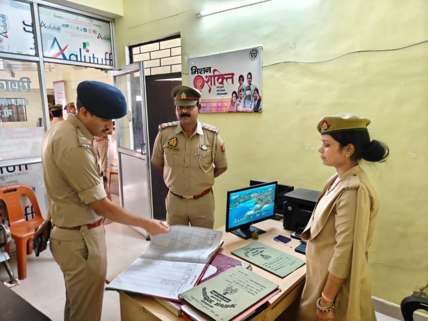 कौशांबी में एसपी का औचक निरीक्षण, मंझनपुर थाने की व्यवस्थाओं पर दिए सख्त निर्देश